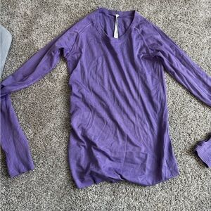lululemon athletica Purple Long Sleeve Tee